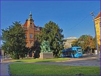 Spomenik 'Sv. Juraj ubija zmaja' na Trgu Republike Hrvatske 17. kolovoza 2014. godine